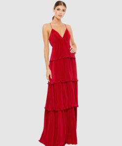 Spaghetti Strap Ruffle Layered Maxi Dress - FINAL SALE