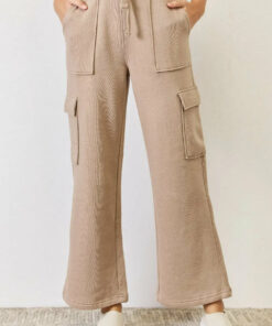 RISEN High Waist Cargo Wide Leg Pants