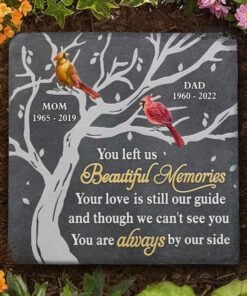 Though We Can't See You, You Are Always By Our Side - Personalized Memorial Stone, Human Grave Marker - Memorial Gift, Sympathy Gift