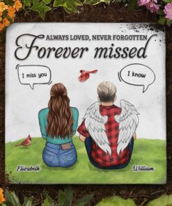 You're Forever Missed - Personalized Memorial Stone, Human Grave Marker - Memorial Gift, Sympathy Gift
