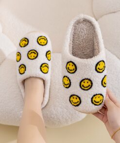 Melody Smiley Face Slippers