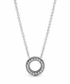 Pandora Logo Pav�� Circle Collier Necklace