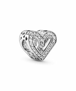 Sparkling Freehand Heart Charm