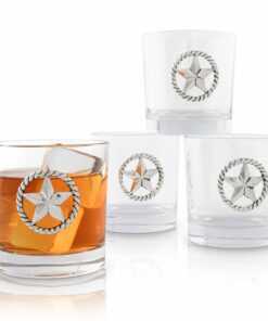 Western Star Bar Glasses Set of 4