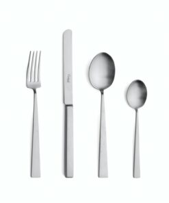 Cutipol Bauhaus 24 Piece Cutlery Set / Brushed Steel