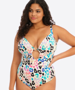 Elomi Party Bay Non-Wired Plunge Swimsuit Multi