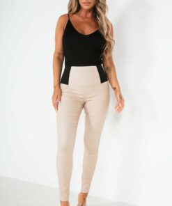 Freda Cream Wax Leggings