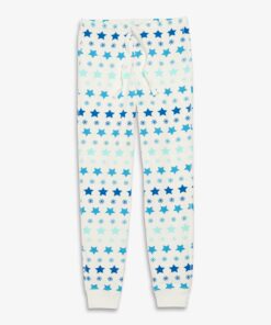 Grown-ups organic pj pant in snowy stars (unisex fit)