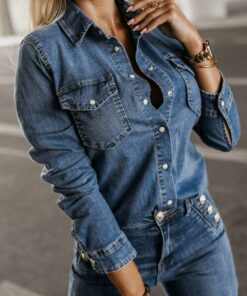 Inaya Blue Denim Shirt