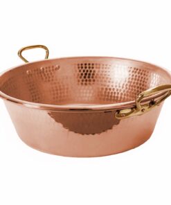 Mauviel M'Passion Hammered Copper Jam Pan with Bronze Handles / 36cm
