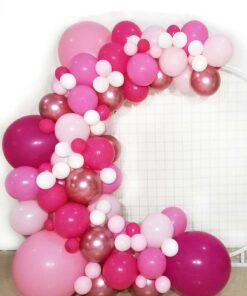 95pcs-hot-pink-and-white-decorative-balloon-garland-for-birthday