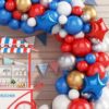 80pcs-red-blue-and-white-party-decorative-balloon-garland