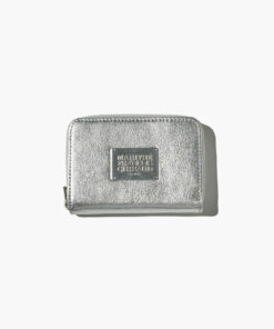 CLASSIC LOGO ZIP WALLET silver