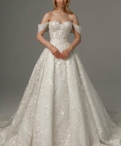 2 in 1 Wedding Dress Mitsis With Detachable Airis Skirt