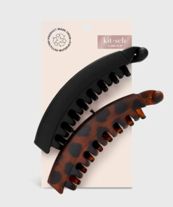 KITSCH - Banana Clip 2pc - Black & Tort