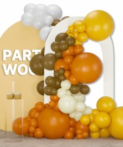 partywoo-boho-brown-and-yellow-balloons-140-pcs-boho-brown-yellow-orange-balloons-different-sizes-pack-of-18-inch-12-inch-10-inch-5-inch-for-balloon-garland-as-birthday-decorations-party-decorations