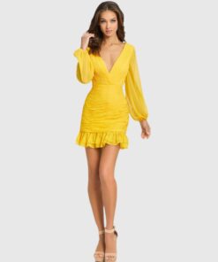 Full Body Ruched Mini Dress