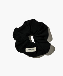 W BASIC COTTON SCRUNCHIE black