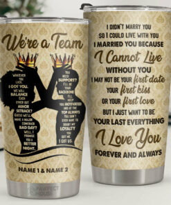 I Married You Because I Cannot Live Without You - Personalized Tumbler - Gift For Couple, Husband Wife, Anniversary, Engagement, Wedding, Marriage Gift