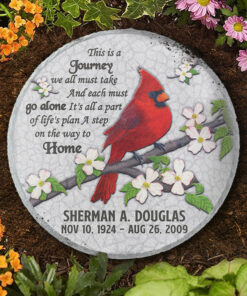 This Is A Journey We All Must Take - Personalized Memorial Stone, Human Grave Marker - Memorial Gift, Sympathy Gift