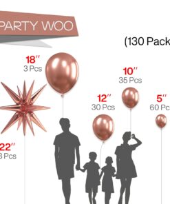 partywoo-metallic-rose-gold-balloons-110-pcs-22-inch-star-balloons-and-rose-gold-balloons-different-sizes-pack-of-18-inch-12-inch-10-inch-5-inch-for-balloon-garland-balloon-arch-as-party-decorations