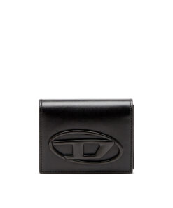 Bi-fold leather card holder