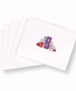 floral-initial-card-wildflower-5-pack