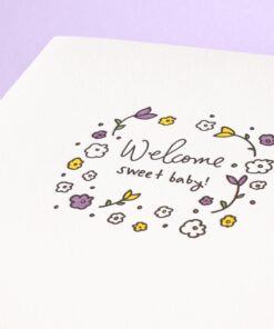 welcome-sweet-baby-floral
