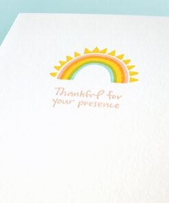 Handcrafted Rainbow Greeting