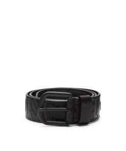 Belt in logo-debossed leather