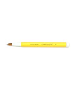 Rotating grip ballpoint pen yellow