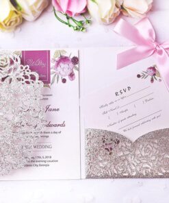 gold-glitter-laser-cut-wedding-invitation-cards-with-envelopes-ribbons-for-wedding-lcp009