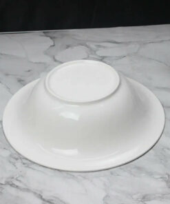 wholesale-10-5-8-inch-white-flat-logo-customizable-cheap-modern-ceramic-dinner-plate-for-restaurant-hotel