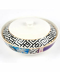 italy-vintage-white-and-blue-irregular-practical-ceramic-soup-tureen-with-tray