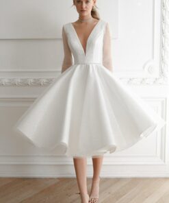 Sparkly Midi Wedding Dress Ramona
