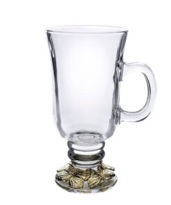 Butterfly 24 Gold Plated Glass Mug