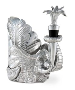 Elephant Wine Coaster and Stopper Set
