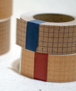 classiky_grid_kraft_paper_tape_-_red-blue