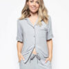 Cyberjammies Carly Pyjama Top Silver