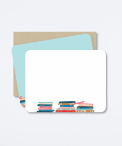 stacked-books-flat-notecard-set