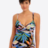 Freya Desert Disco Plunge Tankini Top Multi