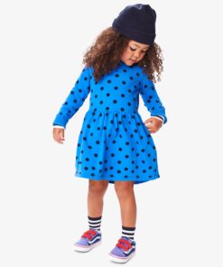 Cozy pocket dress in dot
