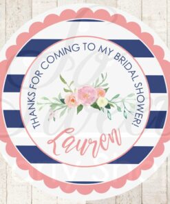 bridal-shower-favor-stickers-coral-navy-blue-wedding-favors-bachelorette-party-baby-shower-birthday-thank-you-stickers-set-of-24