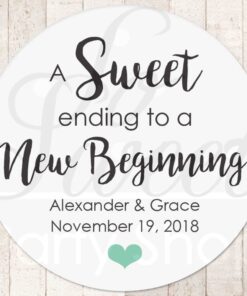 Wedding Favor Treat Stickers Set