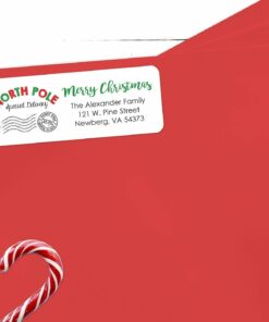 merry-christmas-address-labels-envelope-seals-north-pole-return-labels-stickers-gift-tags-labels-christmas-seals-packaging-set-of-60