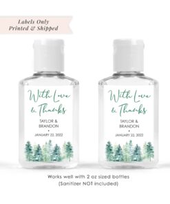 wedding-sanitizer-labels-christmas-trees-evergreens-winter-wedding-favor-2oz-labels-bridal-shower-hand-sanitizer-labels-set-of-20-labels