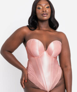 Scantilly Classique Plunge Strapless Padded Body Powdery Pink