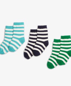 Baby sock 3-pack in stripe