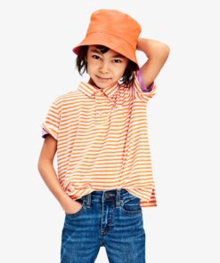 Short sleeve polo in stripe