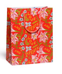 large floral gift bag